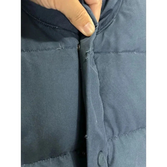 CABELAS Mens Blue Premier Northern Goose Down Puffer Vest Fleece Lined XL Tall - Picture 4 of 8